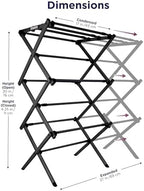 BLACK+DECKER Space Saving 3-Tier Expandable Clothes Drying Rack, Foldable - Image 2