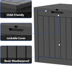 36 Gallon Resin Deck Box All Weather Outdoor Storage Box - Image 4