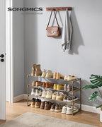 SONGMICS Shoe Rack, 3-Tier Shoe Organizer, Metal Storage Shelf - Image 2