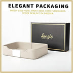 SANZIE Leather Tray Organizer, Valet Tray Key Tray - Image 5