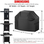 Grill Cover, 48 inch Heavy Duty BBQ Gas Grill Cover - Image 2