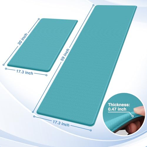 StepRite Kitchen Mats for Floor, 2-Piece Anti-Fatigue Kitchen Rugs - Image 2