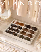 VLANDO Sunglasses Organizer, Stackable Jewelry Tray - Image 2