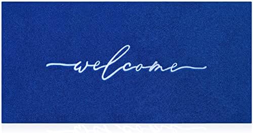 AAZZKANG Blue Door Mat Outdooor Entrance Welcome Doormat Long 18"x48" by AAZZKANG