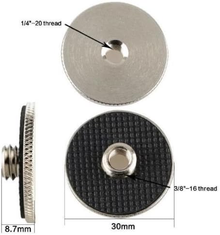 CAMVATE 1/4" Female to 3/8" Male Screw Adapter - Image 2