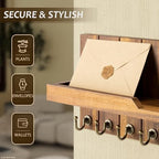 Rebee Vision Acacia Wood Key Holder Wall Mount - Image 5
