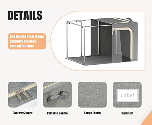 3 Openings Clothes Storage Bins - Image 4
