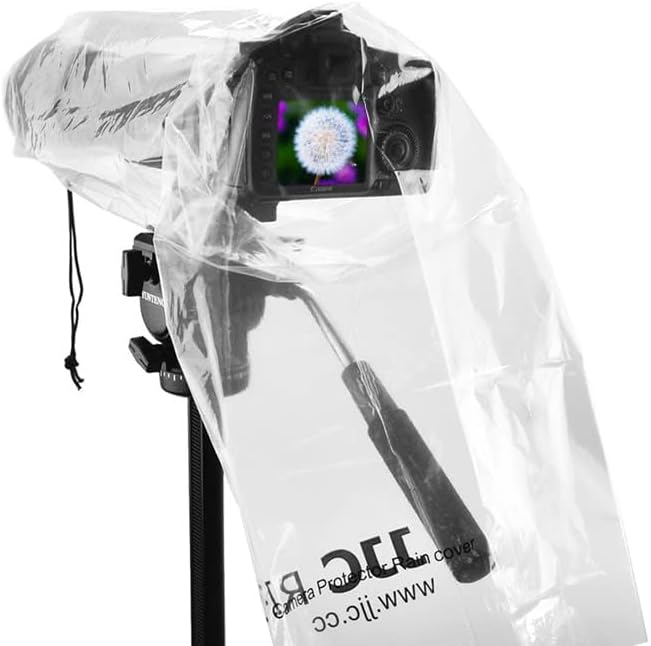 JJC DSLR Camera Rain Cover, Rain Coat Sleeve Protector - Image 2