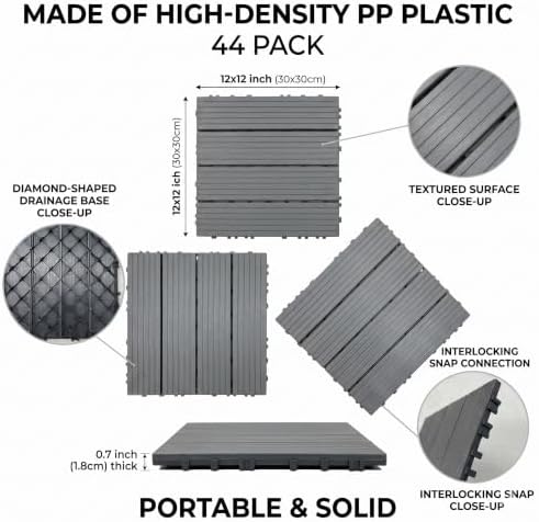 44 Pack Interlocking Deck Tiles - Image 2