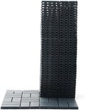 Plastic and Rubber Composite Interlocking Deck Tiles, 44 Pack, Dark Grey by Fegherug