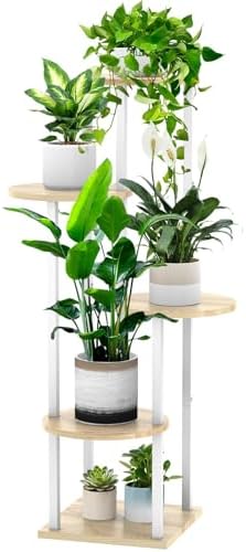 5 Tier Plant Stand Indoor Corner Tall Shelf by YOCOMEY