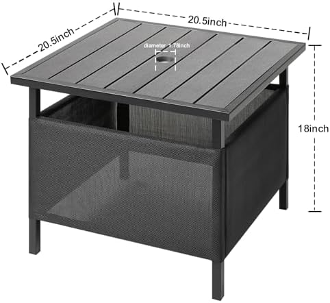 LZRS Adirondack Square Outdoor Side Table - Image 3