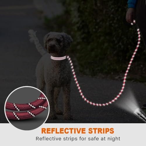Taglory Rope Dog Leash for Small Medium Dogs, 6 FT Padded Handle - Image 5
