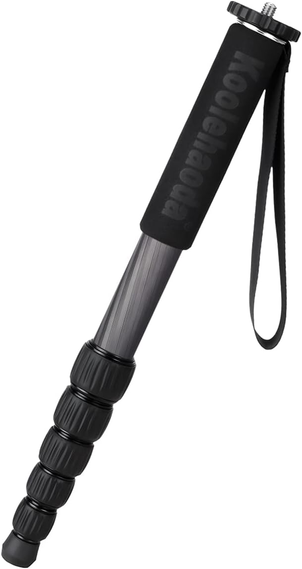 Koolehaoda MP286C Carbon Fiber Camera Monopod, 6-Section Portable | by Koolehaoda