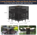 Outdoor Waterproof Dining Table Bar Set Cover - Image 2