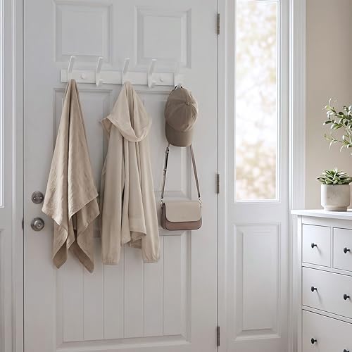 WEBI Coat Rack Wall Mount, Coat Hooks Wall Mounted, Coat Hanger Wall Hook Rack - Image 5
