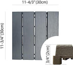 9 sq. ft Plastic Interlocking Deck Tiles, Floor Decking Tiles - Image 2