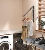 Dr.DJ Clothes Drying Rack, Wall-Mounted Retractable & Foldable Clothes Hanger - Image 2