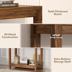 Besiost Farmhouse End Table, Slim End Table - Image 5