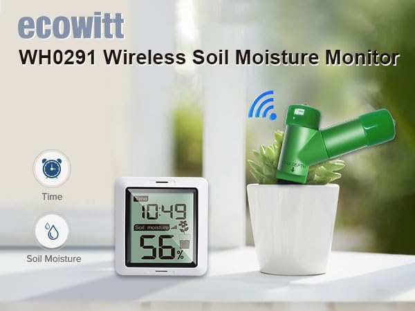 ECOWITT WH0291 Soil Moisture Tester Plant Soil Moisture Sensor Meter - Image 5