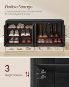 VASAGLE 3-Tier Shoe Storage Bench - Image 4