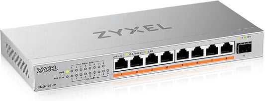 Zyxel 8 Port PoE Network Switch | 2.5Gb Multi Gigabit Switch | Unmanaged | 8X by ZYXELNETWORKS