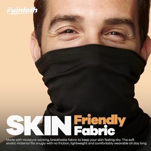 Fuinloth Neck Gaiter, 6 Pack Cooling UV Protection Bandana Face Mask Gator - Image 2