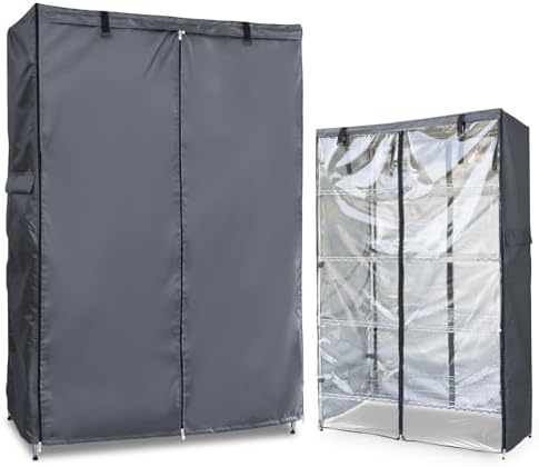 Waterproof Shelf Cover, 600D Heavy Duty Dustproof Storage Wire Rack Covers by Dalema