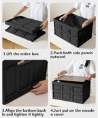 2 PCS Collapsible Storage Bins Box - Image 3