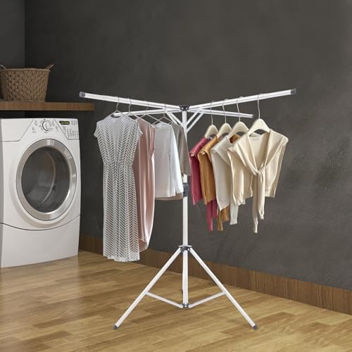 Foldable Clothes Drying Rack, Height Adjustable Tripod Laundry Drying Rack - Image 3
