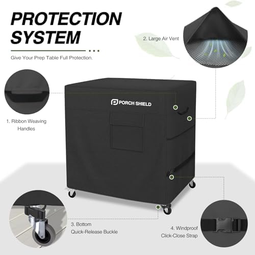 Porch Shield Outdoor Prep Table Cover 40"L x 24"W x 30"H - Image 3