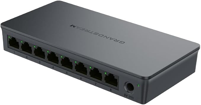 Grandstream GWN7701 | 8-Port Gigabit Ethernet Unmanaged Network Switch | Plug & - Image 3
