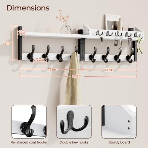 Evermagin 35" Coat Rack Wall Mount - Image 2