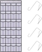 Over the Door Shoe Organizer, 24 Mesh Pockets, Hanging Storage by Unknown