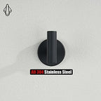 JQK Black Bathroom Towel Hook, Coat Robe Clothes Hook - Image 5