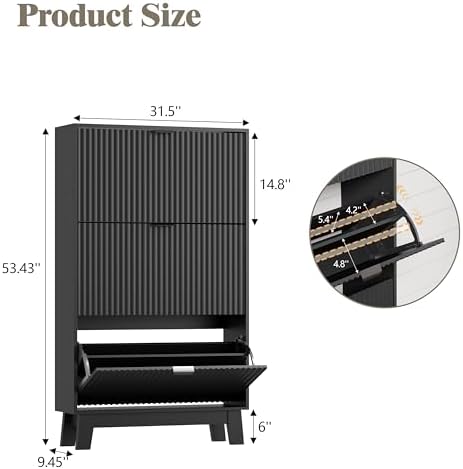 Shoe Cabinet Storage for Entryway - Image 2