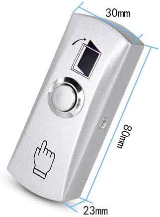 TCP/IP 2 Doors Access Control System Kits Metal Push Release Button - Image 5