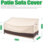 F&J Outdoors I-Shaped 3-Seater Outdoor Sofa Cover - Image 2