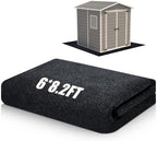 Shed Floor Mat 6 x 8.2 ft, PE Backing by Haull