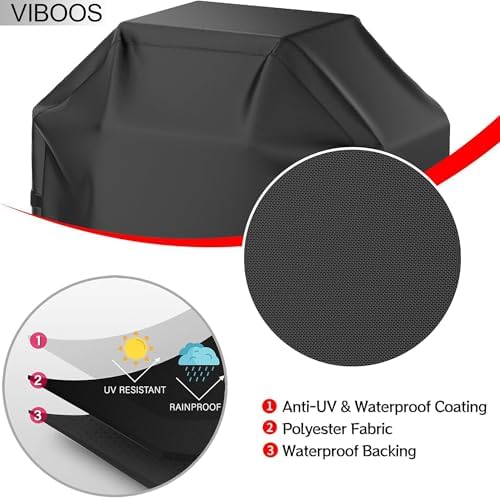 Grill Cover, 58 inch BBQ Gas Grill Cover - Image 3