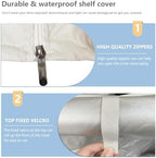 Wire Rack Covers, Heavy Duty 600D Dustproof Waterproof Storage Rack Covers - Image 5