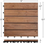 Yaheetech 27PCS Interlocking Deck Tiles Outdoor Patio Floor - Image 3