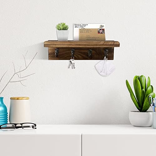 Key Holder Wall Mount, Farmhouse Wall Shelf - Image 2