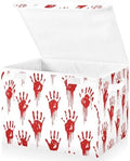 Bolaz Storage Bins with Lids and Handles, Bloody Scary Hands Storage Box by Unknown