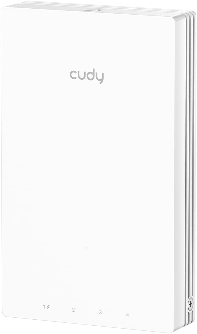 Cudy AP1300 Wall WiFi 5 AC1200 in-wall Gigabit Wireless Access Point, Support by Cudy