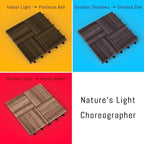 Solid Acacia Wood Interlocking Deck Tiles Snap Together Floor - Image 6