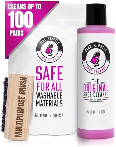 Shoe Cleaner Kit for Sneakers, Canvas & Washable Fabrics by PinkMiracle