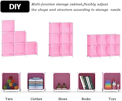 AWTATOS Cube Storage Organizer, Closet Organizers, 6 Cube Shelf - Image 6