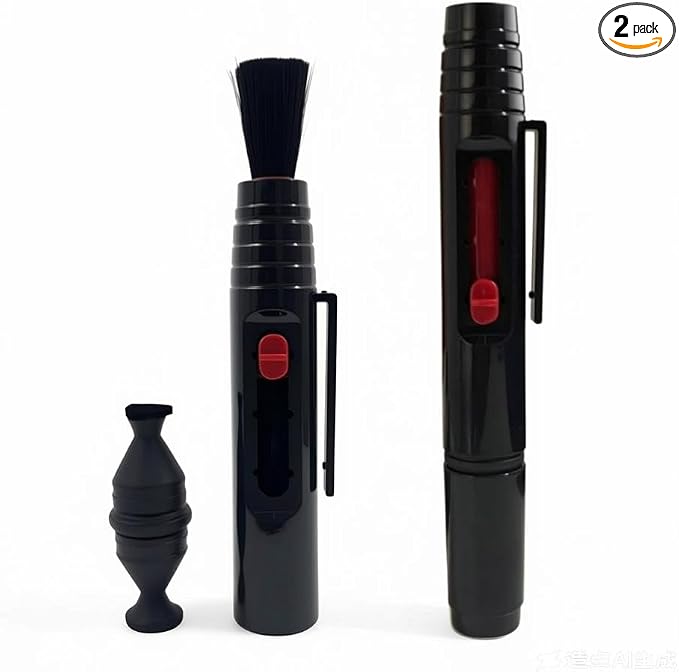 2pcs Lens Cleaning Pen with Carbon Cleaning Head and Brush by SANHOOII