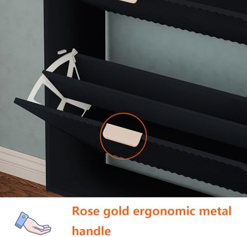Shoe Cabinet Storage, Modern Freestanding Organizer - Image 5